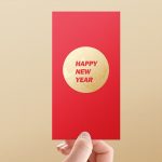 手持新年红包样机mockup