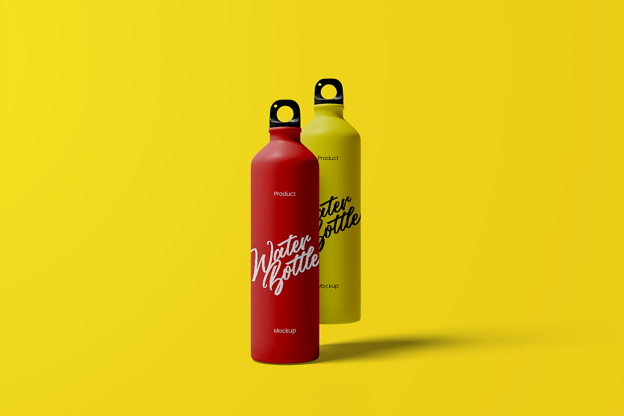 健身房保温杯水瓶样机 mockup插图