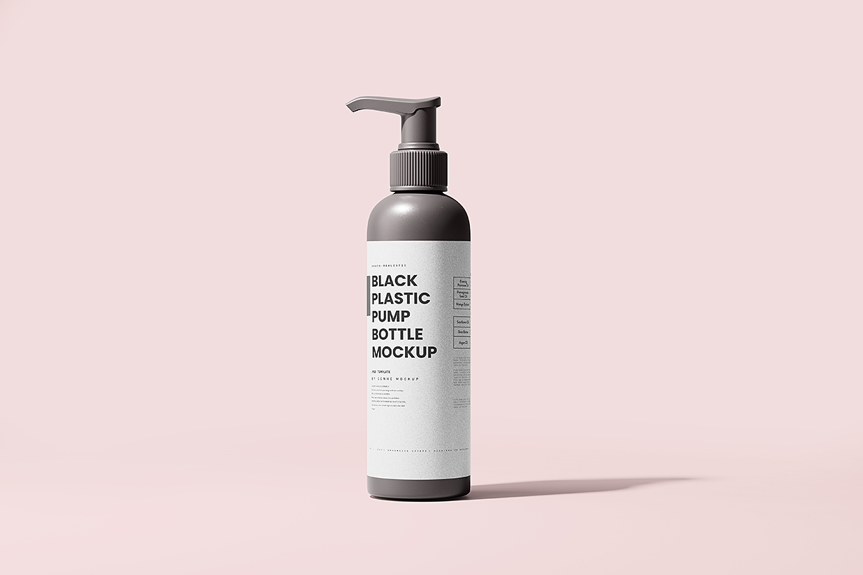 洗发水沐浴露身体乳洗手液按压瓶泵瓶样机mockup5组插图
