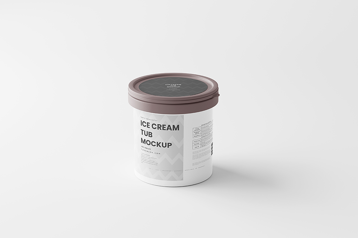 高质感冰淇淋包装样机8组插图