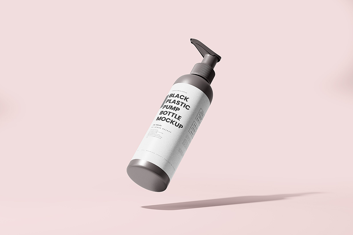 洗发水沐浴露身体乳洗手液按压瓶泵瓶样机mockup5组插图1