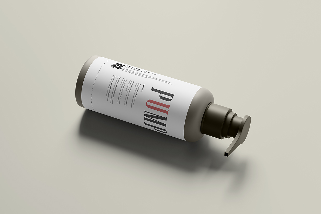 洗发水沐浴露身体乳洗手液按压瓶泵瓶样机mockup8组插图2