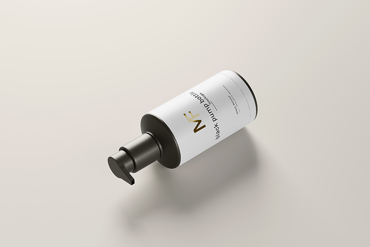 高质感洗发水沐浴露身体乳洗手液按压瓶泵瓶样机mockup7组插图5