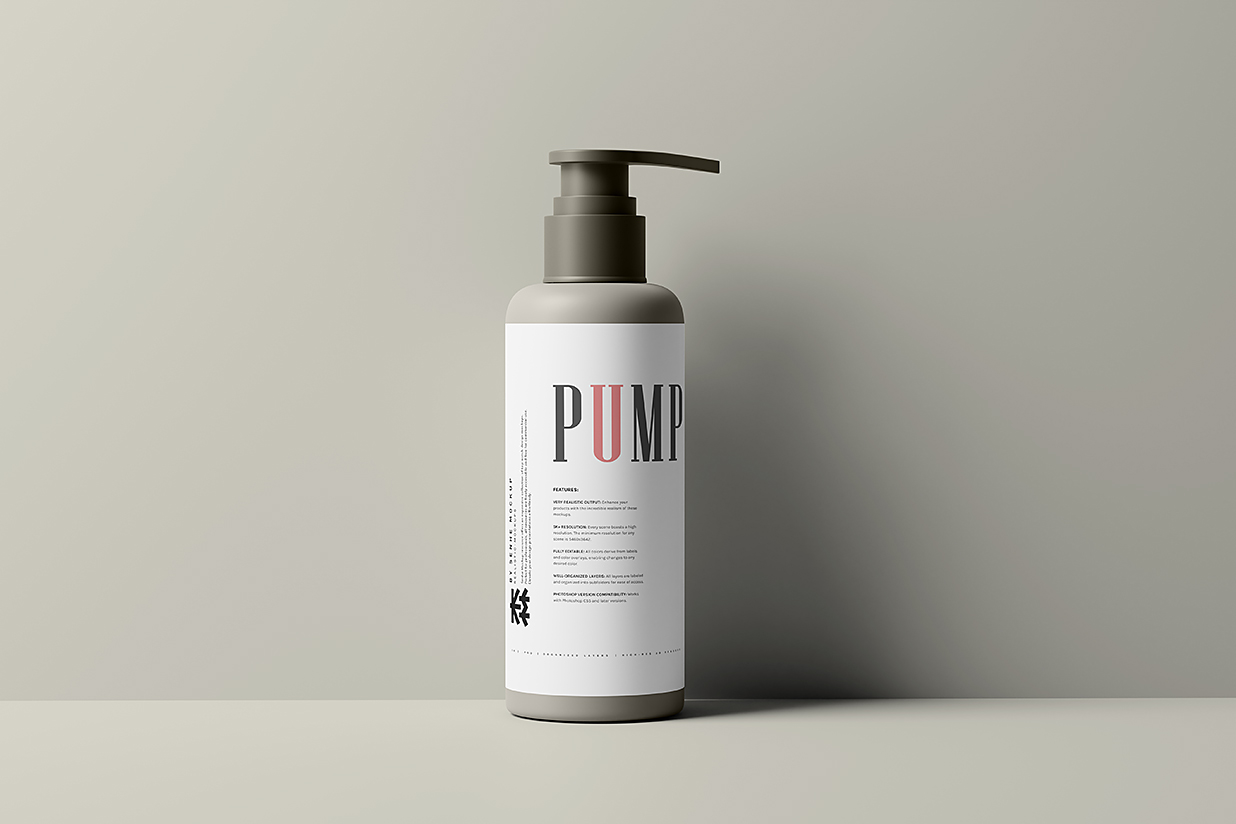 洗发水沐浴露身体乳洗手液按压瓶泵瓶样机mockup8组插图6