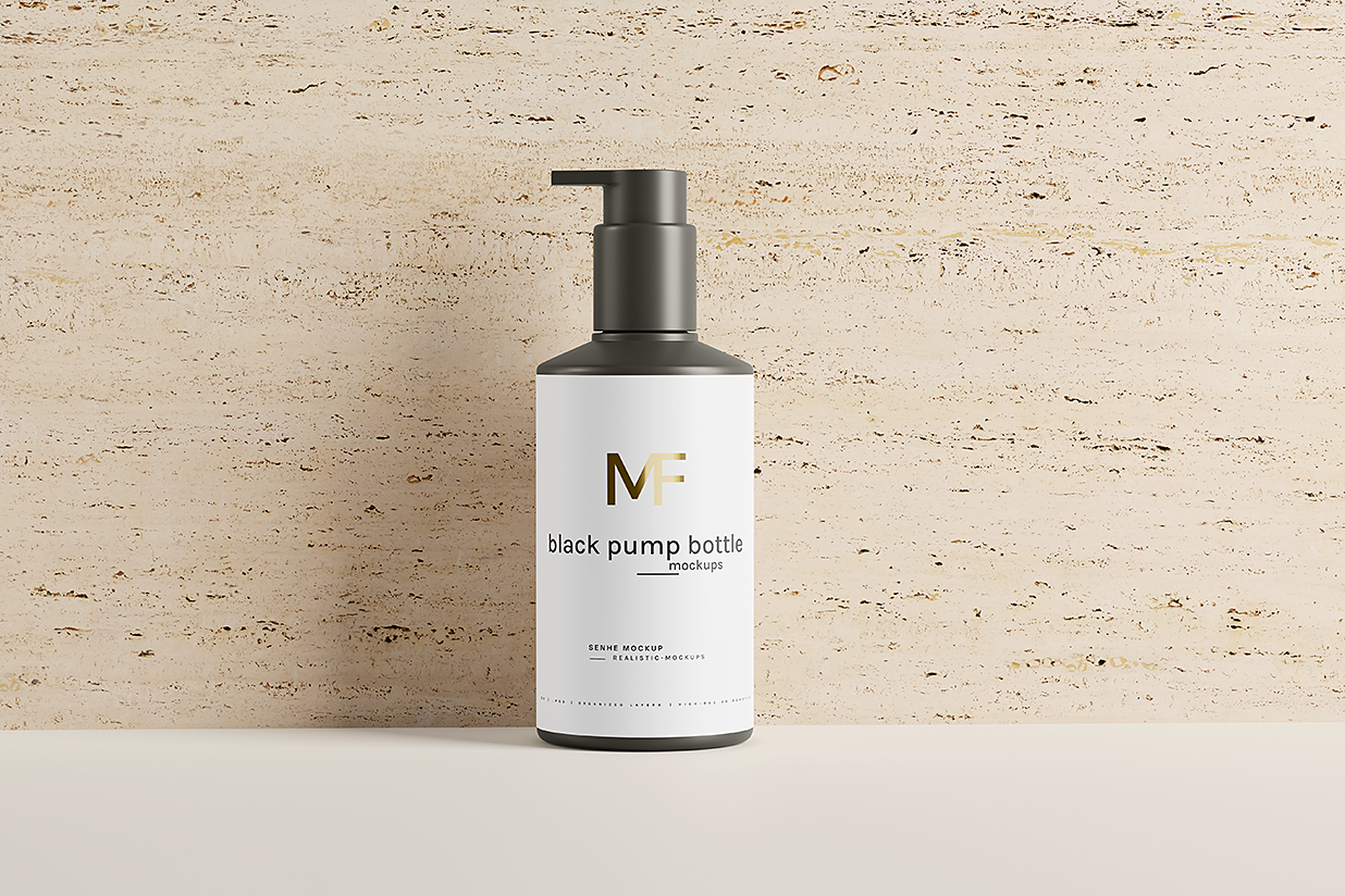 高质感洗发水沐浴露身体乳洗手液按压瓶泵瓶样机mockup7组插图6