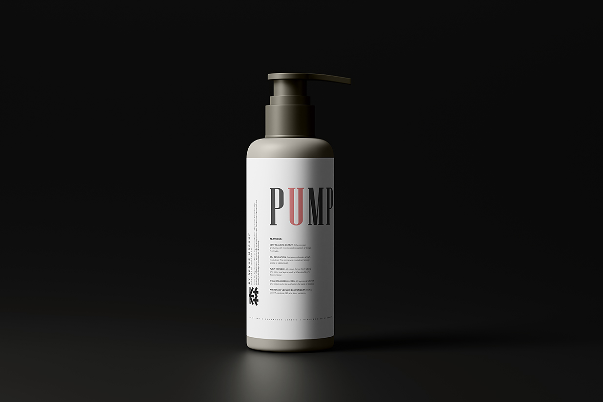 洗发水沐浴露身体乳洗手液按压瓶泵瓶样机mockup8组插图7