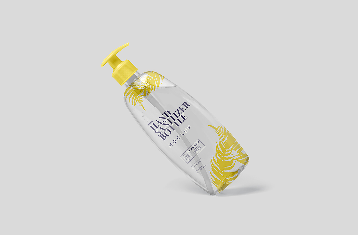 高质感洗发水沐浴露洗手液洗洁精按压瓶泵瓶样机mockup4组插图