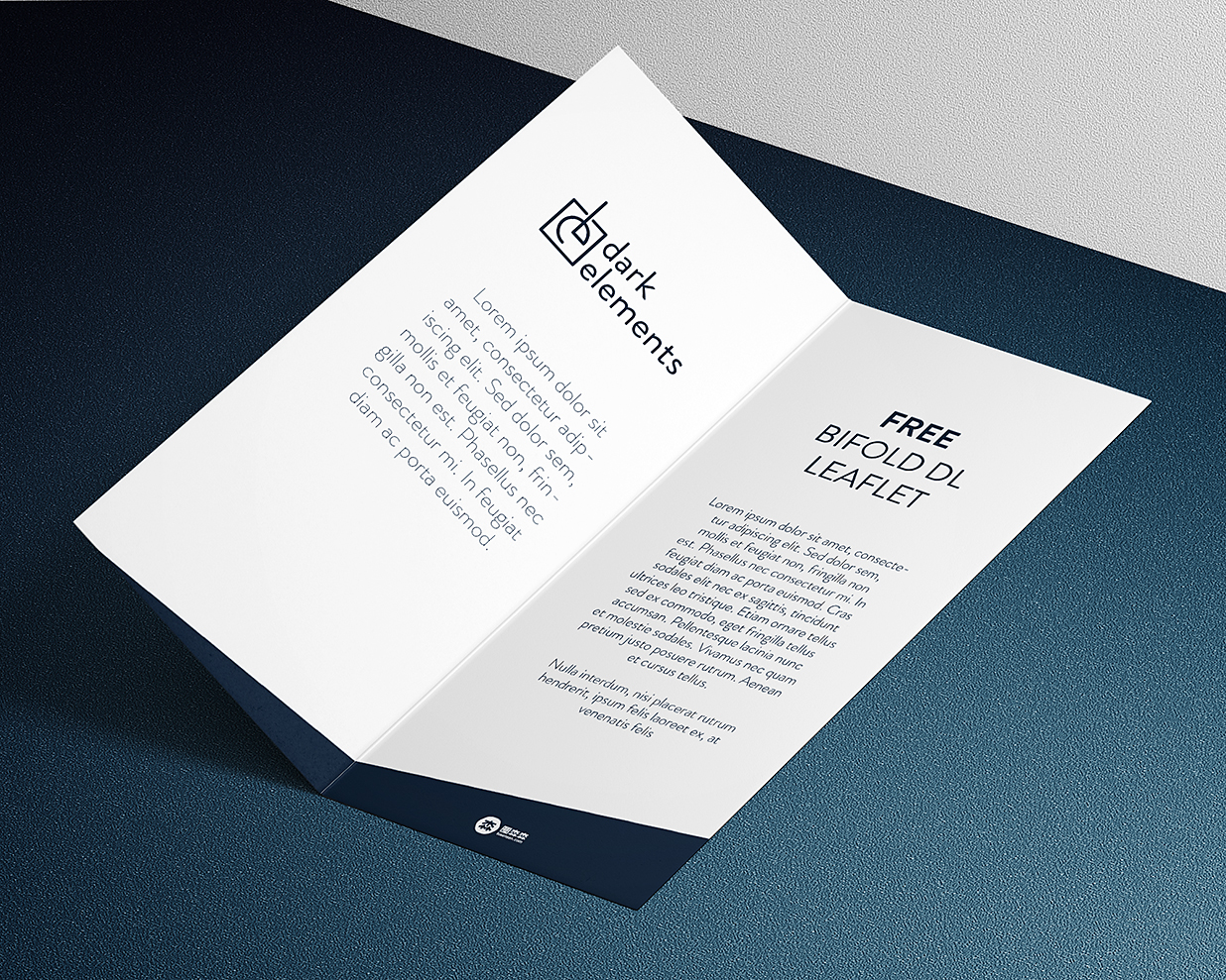 竖版折页双折页样机mockup2组插图