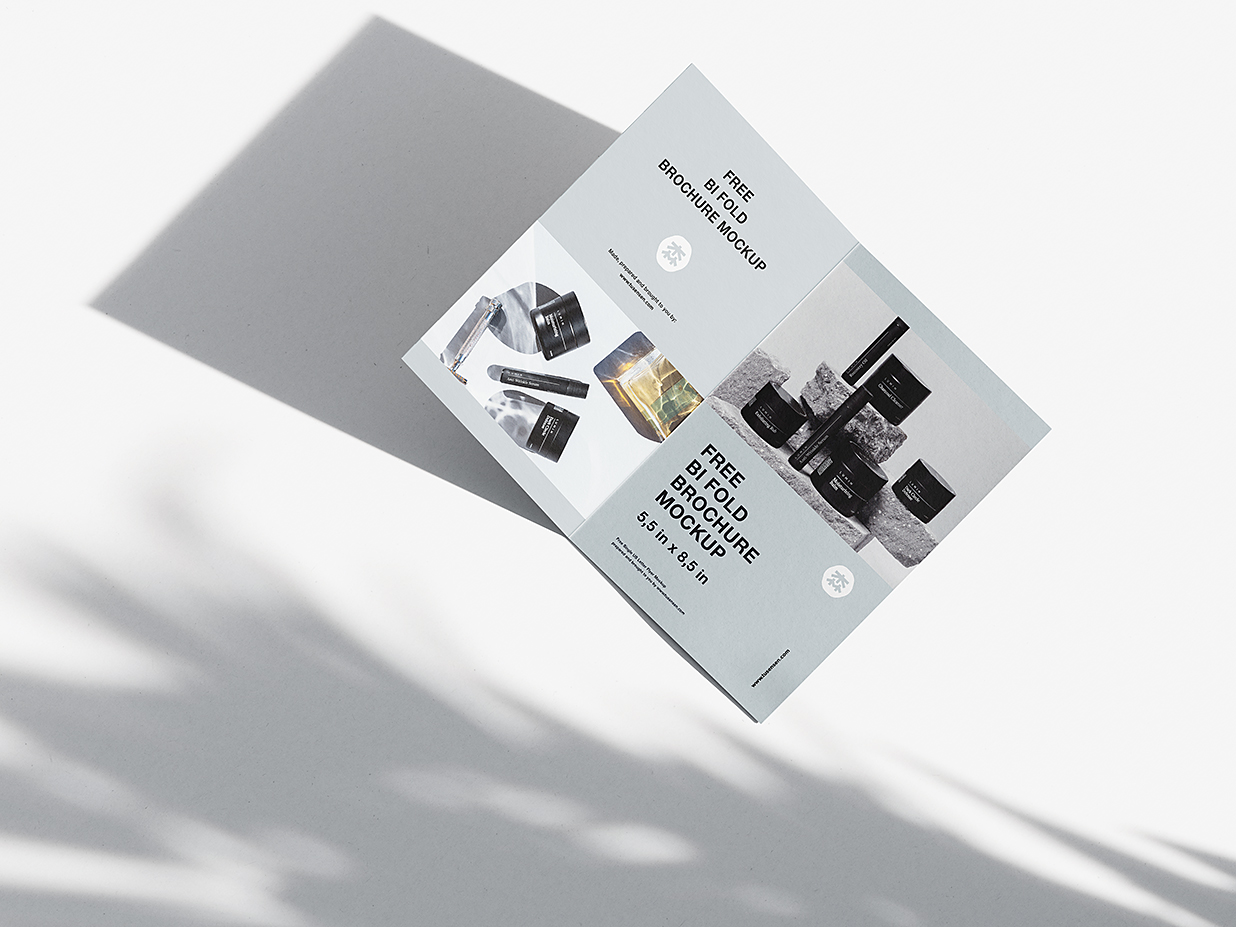 高质感折页双折页样机mockup3组插图