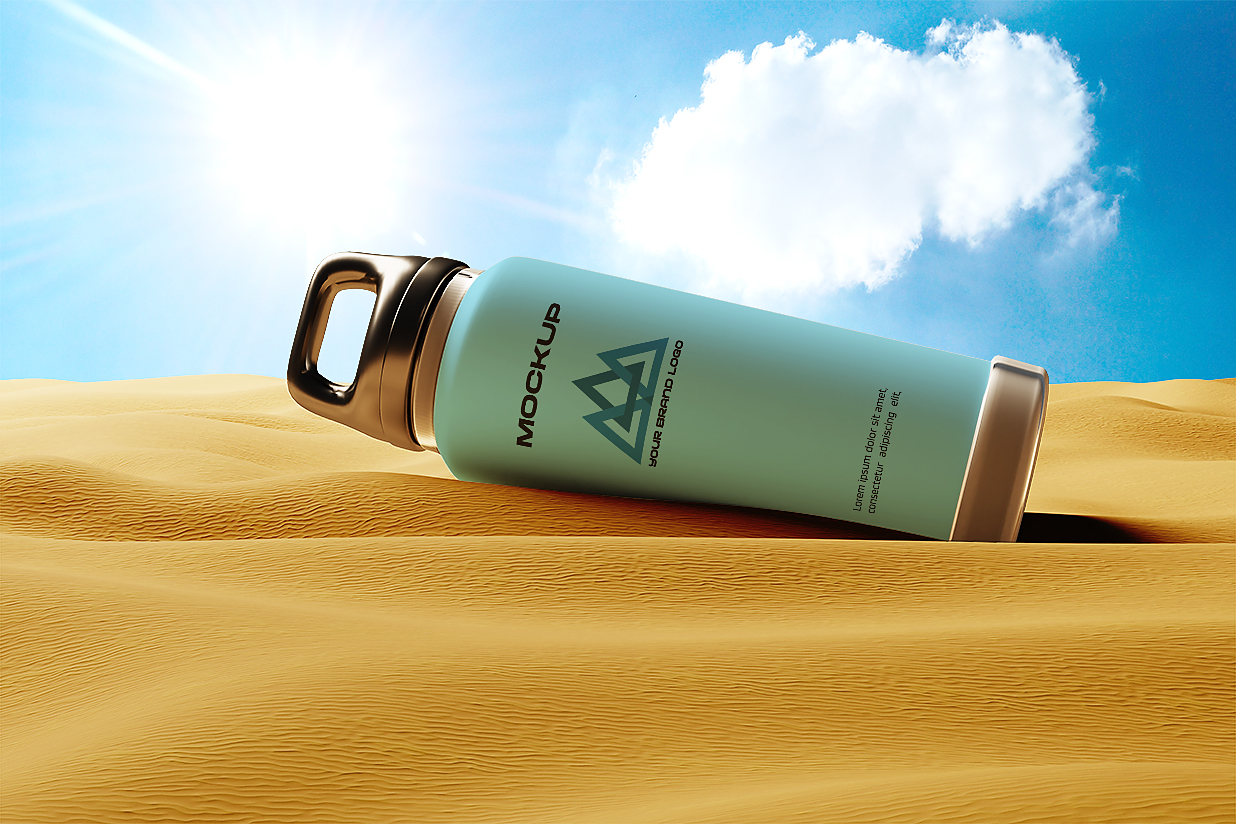 不锈钢保温杯样机 mockup4 组插图