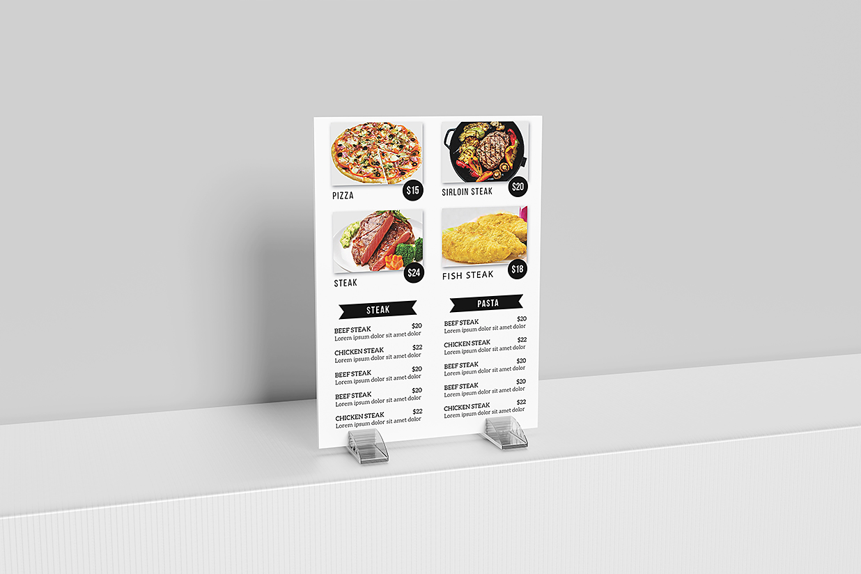 高质感桌牌台卡样机mockup4组插图