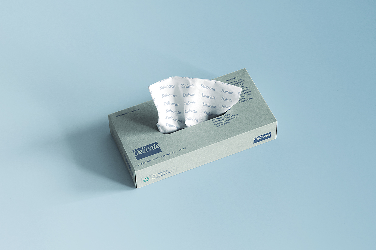 高质感抽纸纸巾卫生纸样机mockup插图