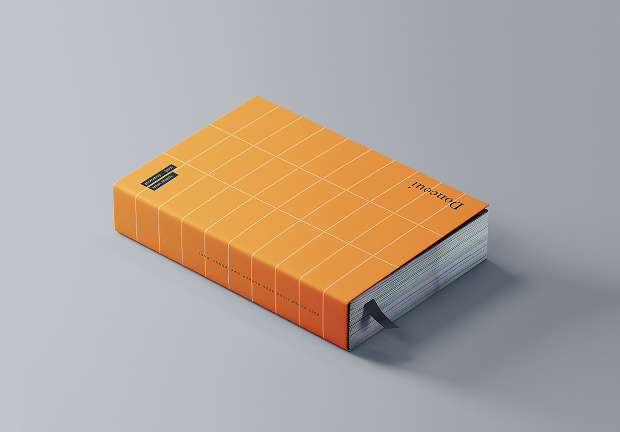 厚实软皮书籍样机mockup插图