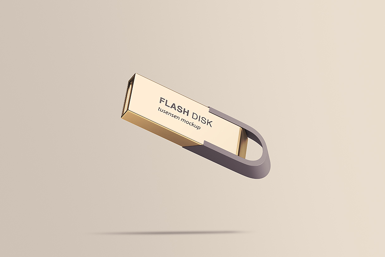 高质感U盘样机mockup插图