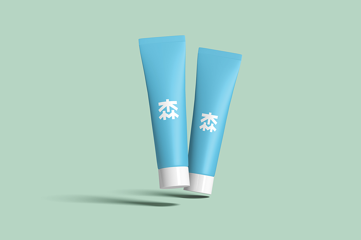 牙膏软管包装样机mockup插图