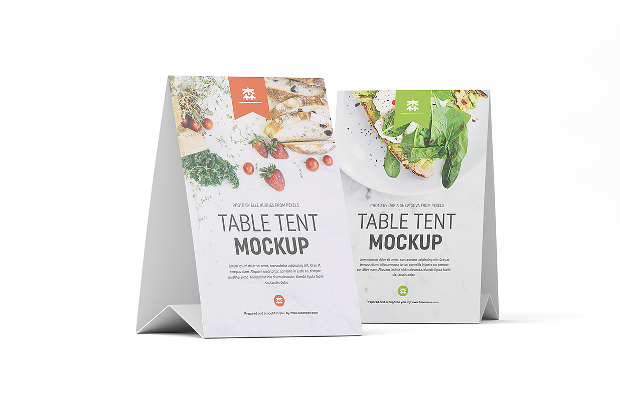 桌牌台卡样机mockup6组插图1