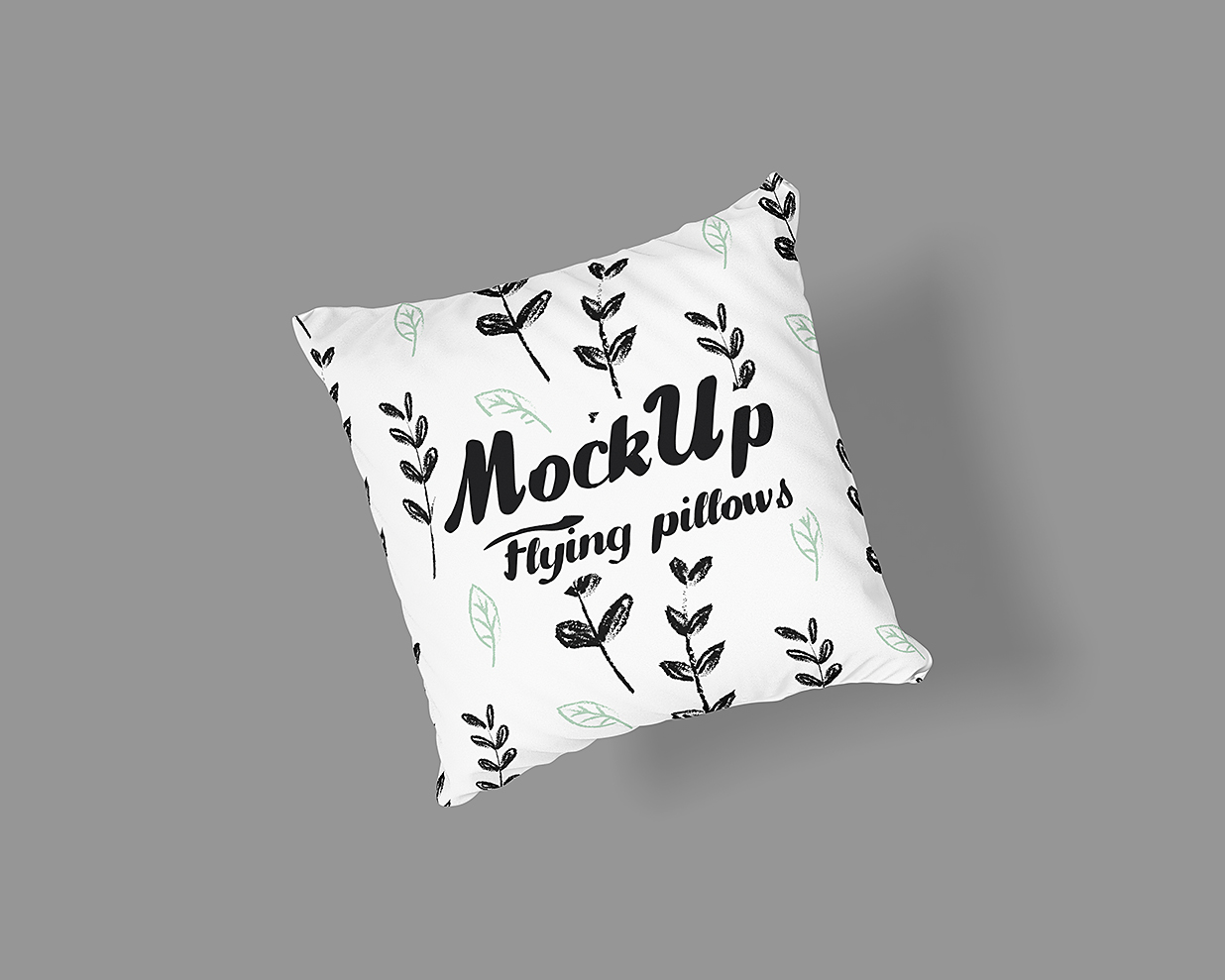 方形枕头抱枕样机mockup2组插图1