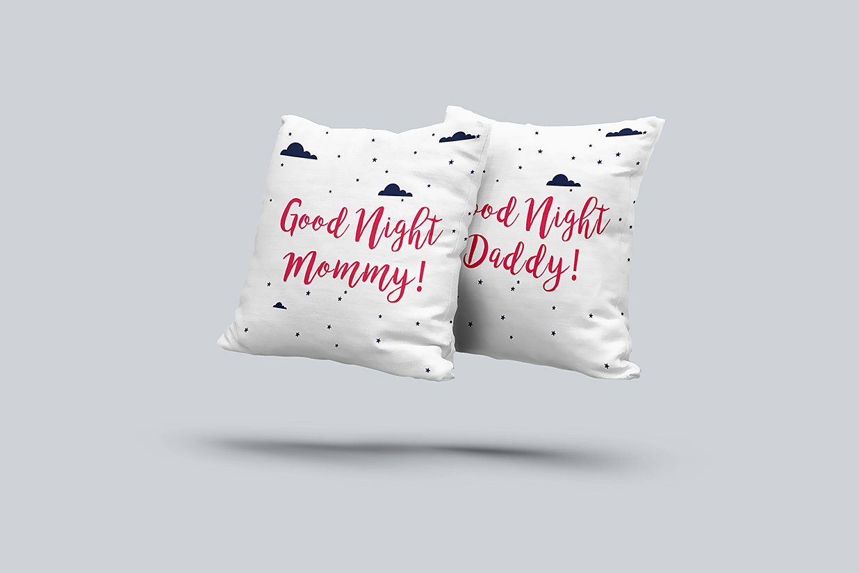 精致的枕头抱枕样机mockup2组插图1