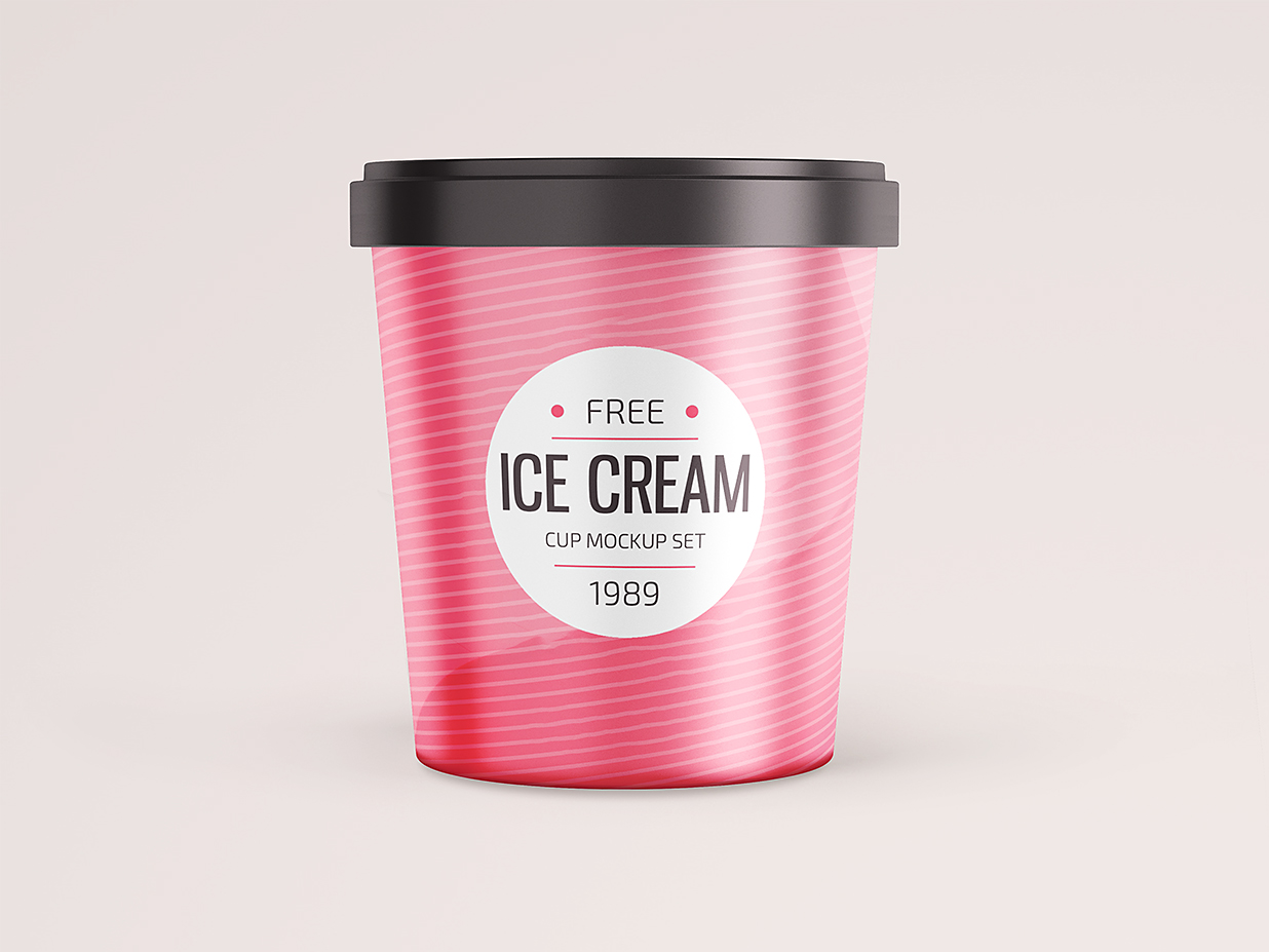 冰淇淋杯包装样机mockup2组插图1