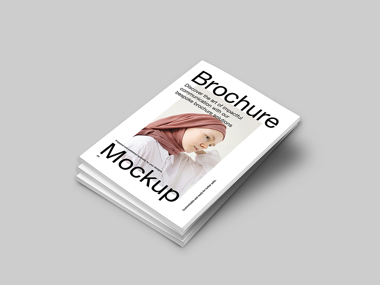 高质感杂志画册样机mockup5组插图1