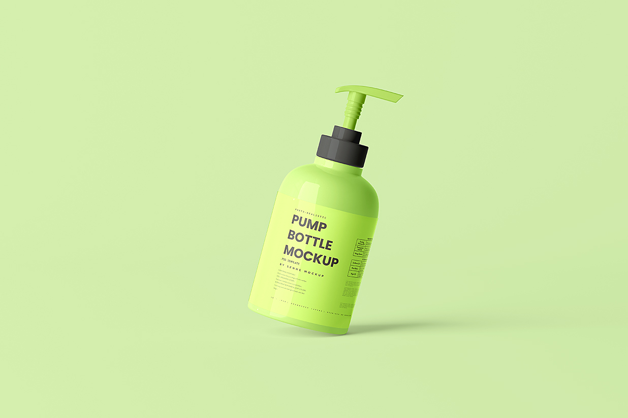 洗发水沐浴露洗手液按压瓶泵瓶样机mockup5组插图1