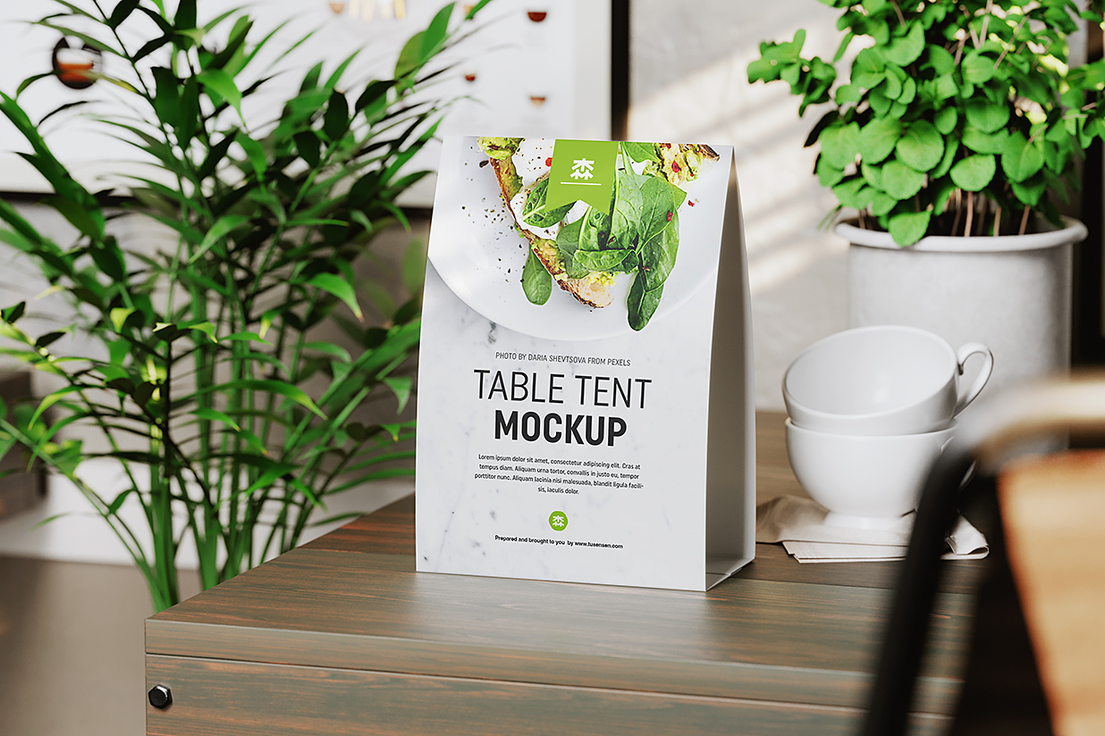 带场景的桌牌台卡样机mockup3组插图1