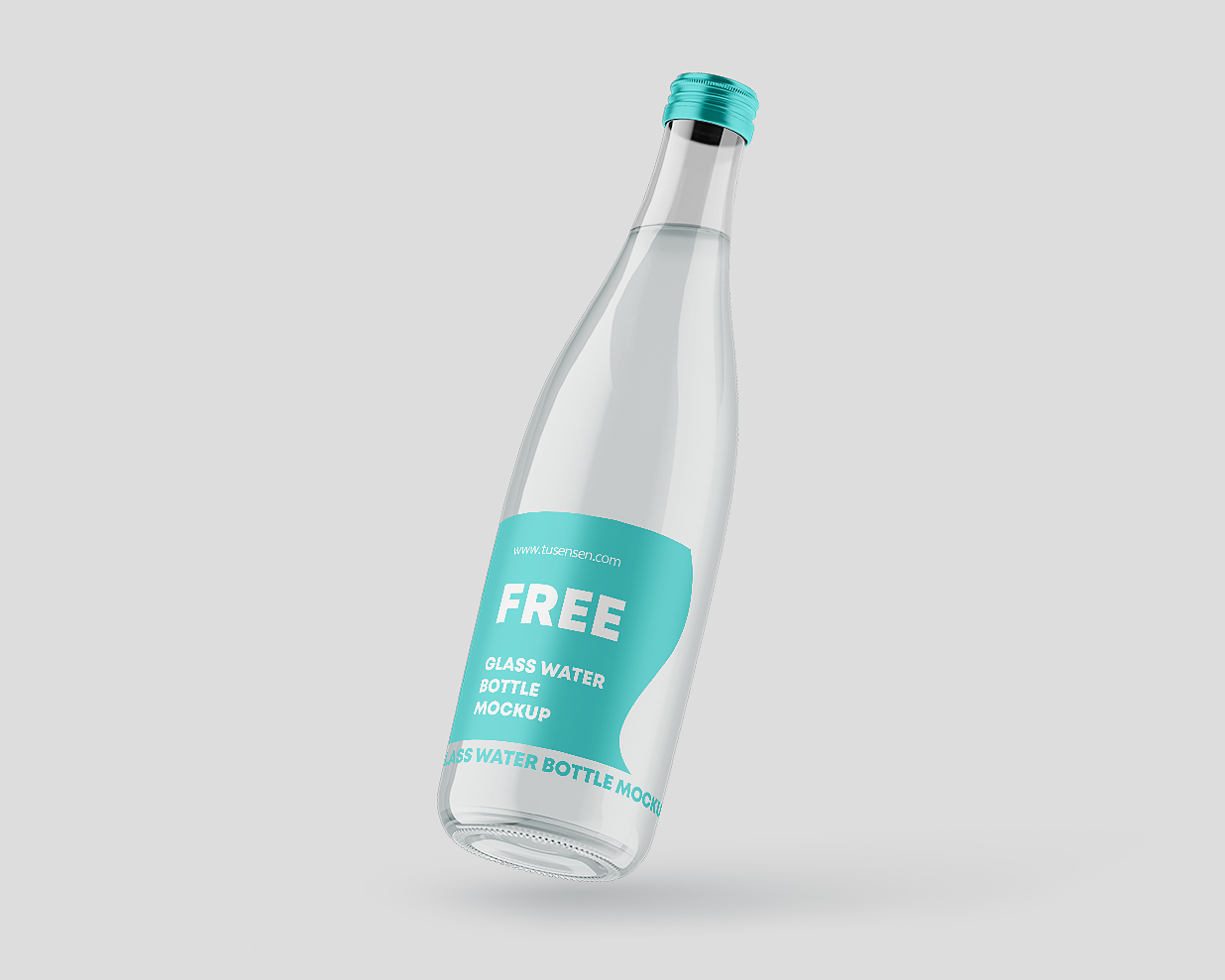 玻璃瓶纯净水矿泉水瓶样机 mockup3 组插图1