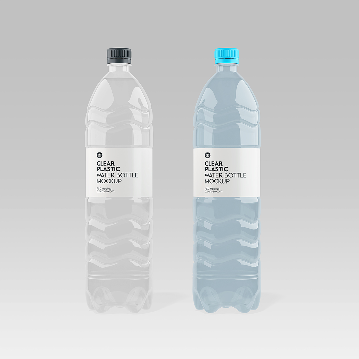 简约纯净水矿泉水瓶样机 mockup3 组插图1