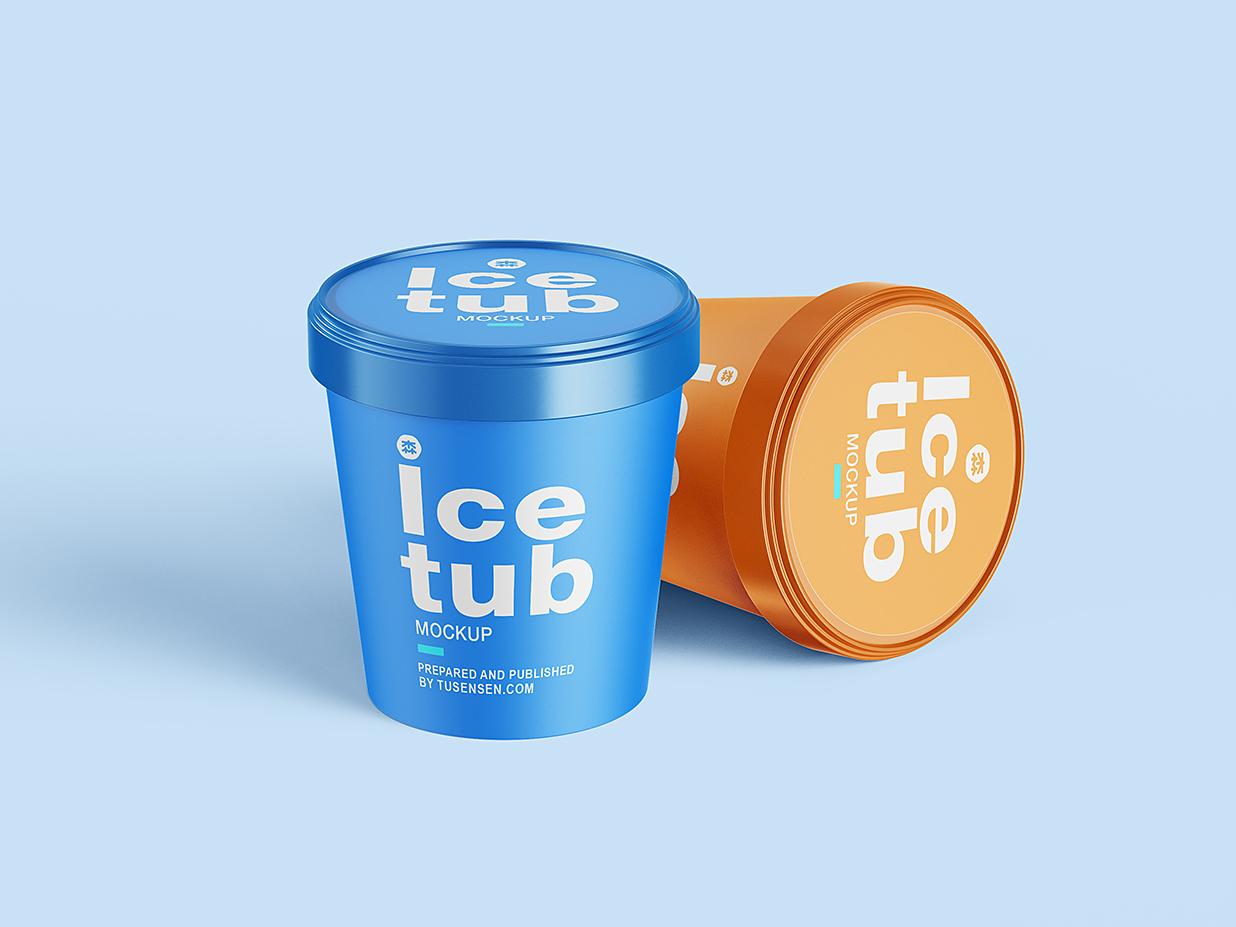 冰淇淋杯包装样机3组插图2