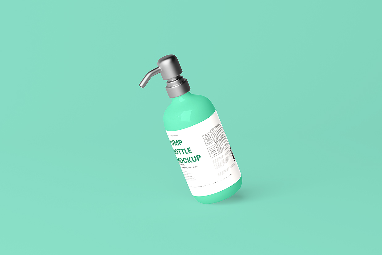 洗发水沐浴露身体乳洗手液按压瓶泵瓶样机mockup5组插图2