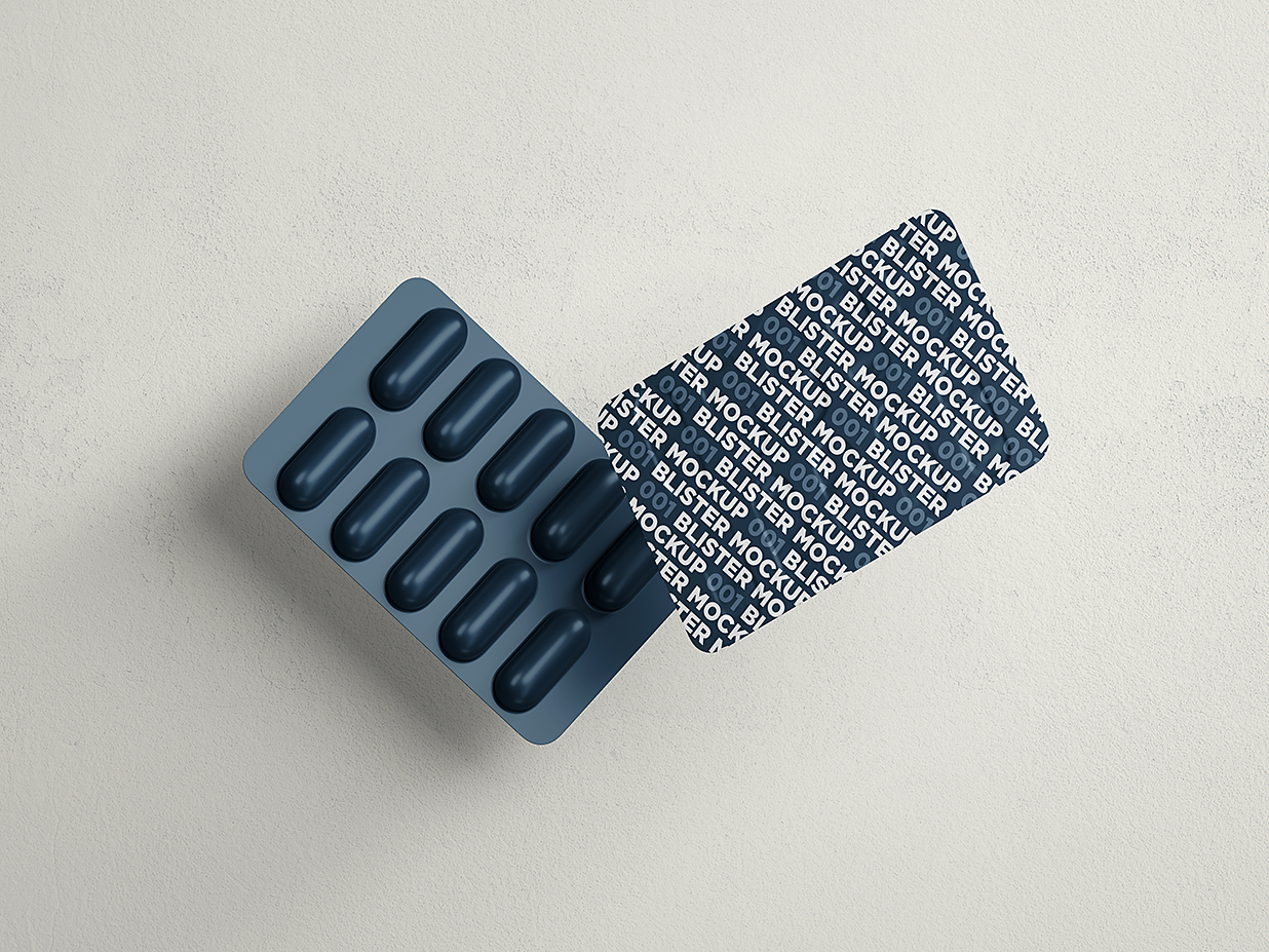 药片包装样机mockup3组插图2