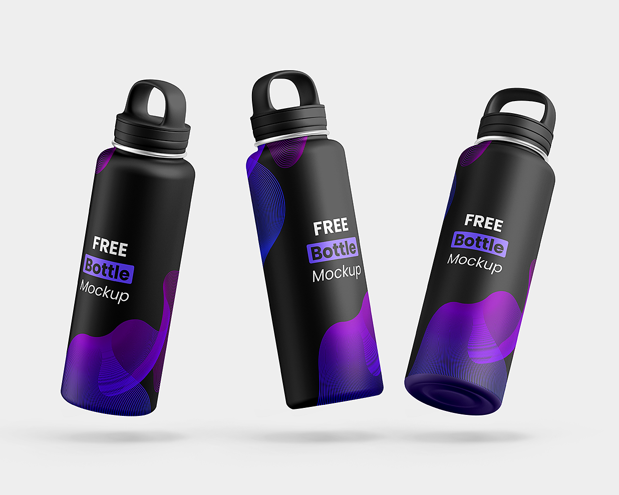 金属保温杯水瓶样机 mockup3组插图2