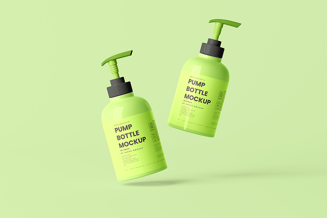 洗发水沐浴露洗手液按压瓶泵瓶样机mockup5组插图3