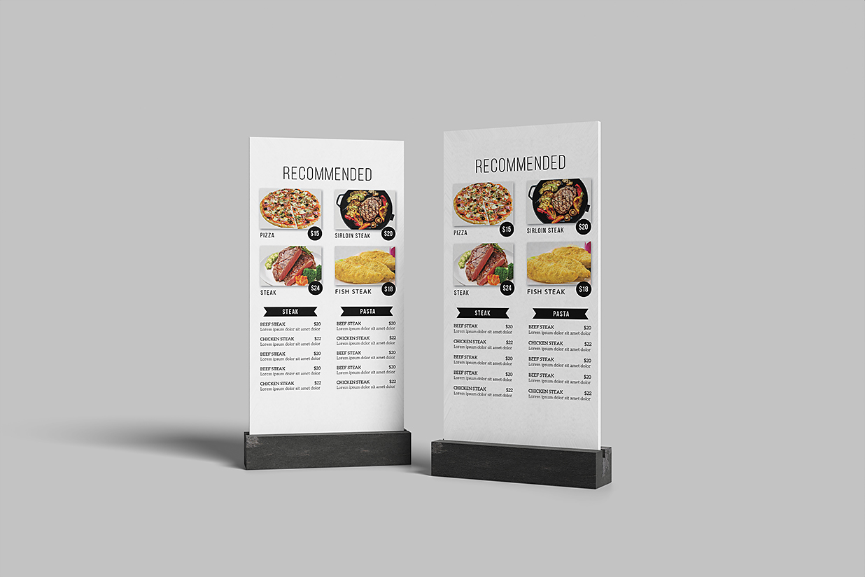 带底座的桌牌台卡样机mockup5组插图3