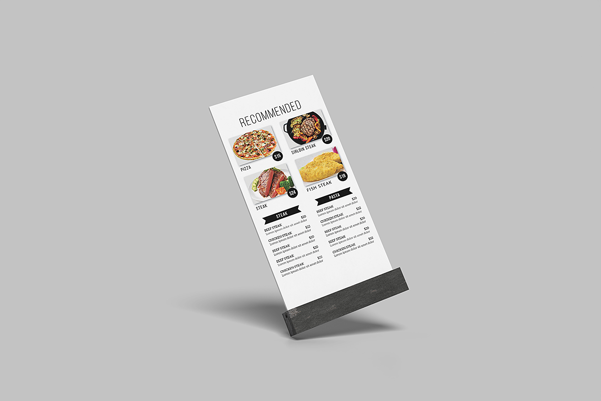 带底座的桌牌台卡样机mockup5组插图4