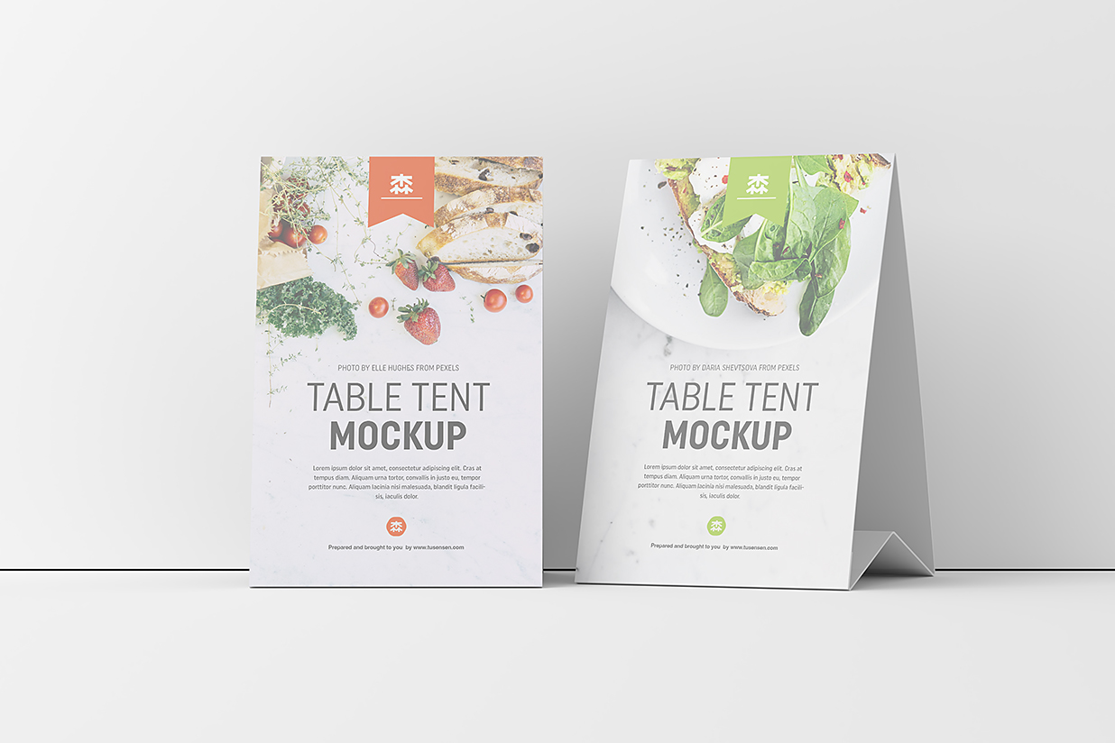 桌牌台卡样机mockup6组插图4