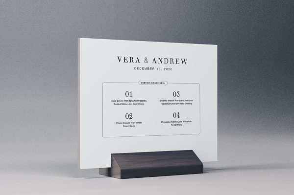 高级桌牌台卡样机mockup