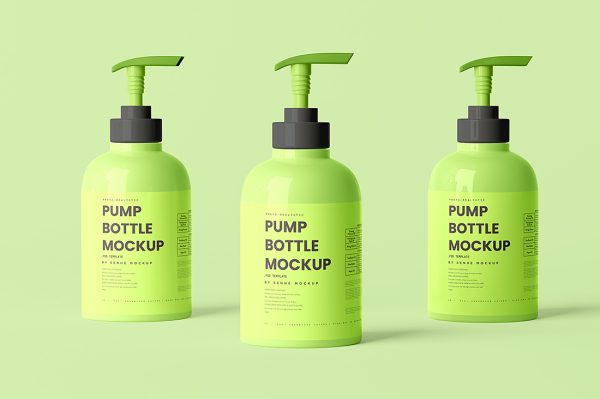 洗发水沐浴露洗手液按压瓶泵瓶样机mockup5组