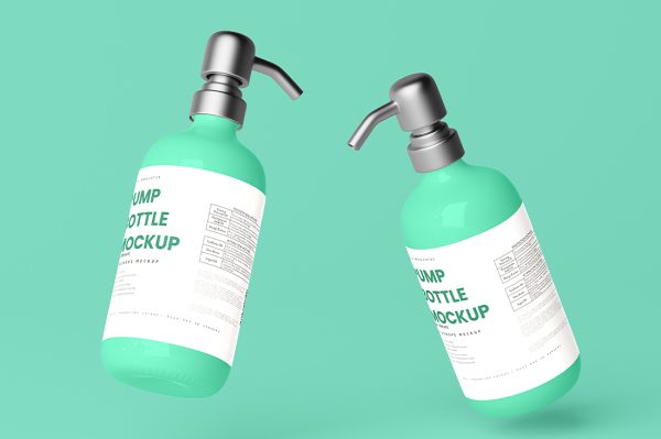 洗发水沐浴露身体乳洗手液按压瓶泵瓶样机mockup5组