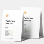 纸质桌牌台卡样机mockup