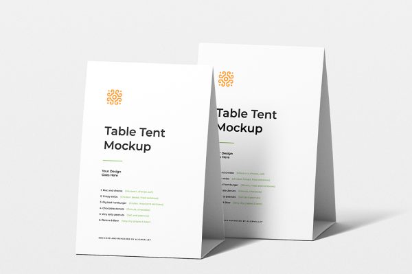 纸质桌牌台卡样机mockup