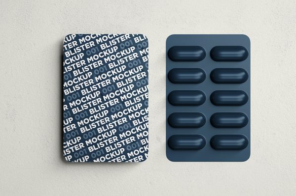 药片包装样机mockup3组