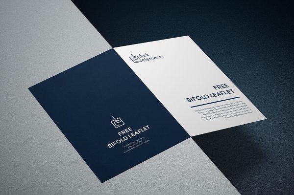 折页双折页样机mockup2组