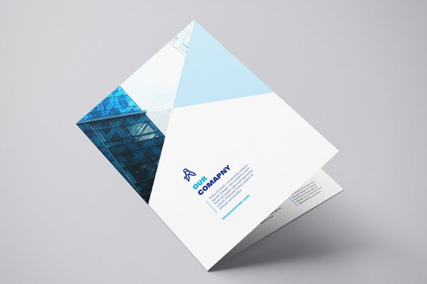 折页双折页样机mockup4组