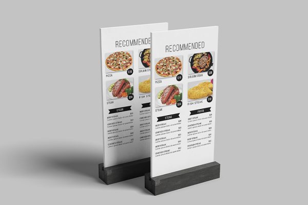 带底座的桌牌台卡样机mockup5组