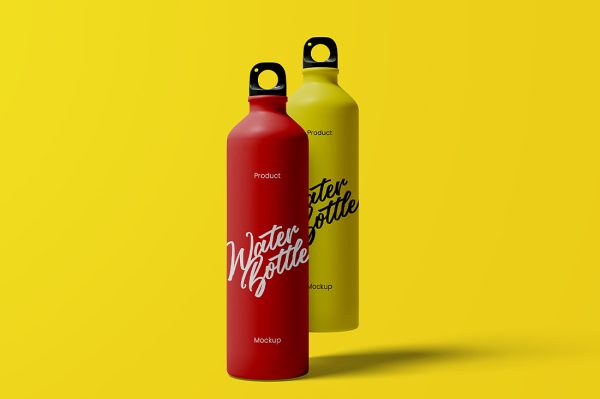 健身房保温杯水瓶样机 mockup