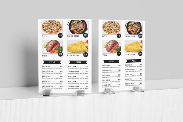 高质感桌牌台卡样机mockup4组