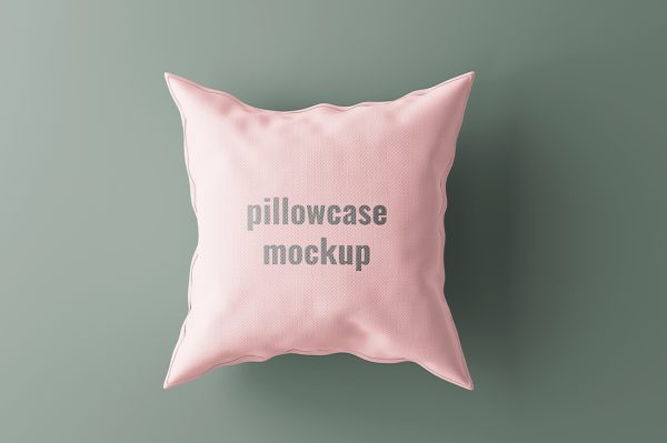 方形高质感枕头抱枕样机mockup