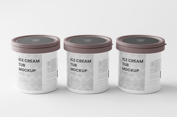 高质感冰淇淋包装样机8组