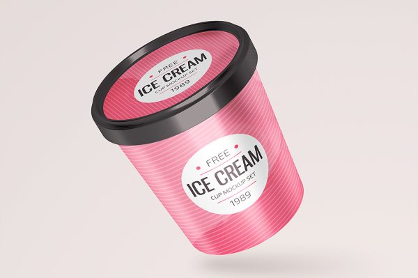 冰淇淋杯包装样机mockup2组